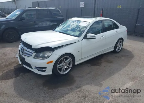 2012 Mercedes-Benz C 250 Sport from USA, damaged, VIN WDDGF4HB5CR223442